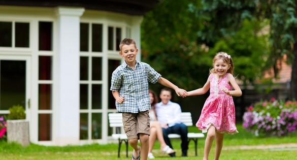 счастливая семья дети