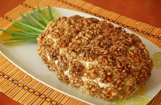 Салат курица с ананасами и грецким орехом слоями рецепт с Салат курица с ананасами и грецким орехом слоями рецепт с