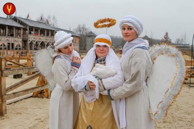 Крещение в «Парке Киевская Русь»