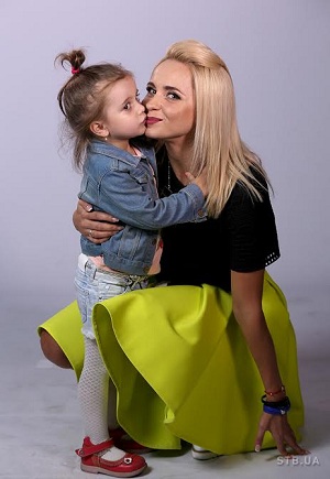 Лилия Ребрик с дочкой