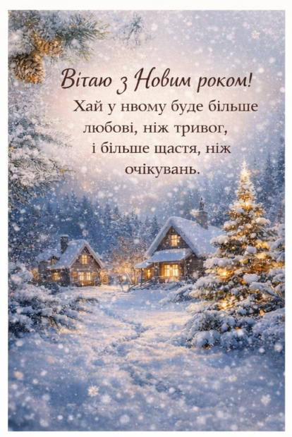привітання з Новим роком